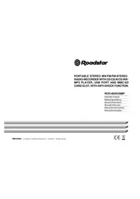 Notice ROADSTAR RCR4650USMPR Lecteur/enregistreur de cd