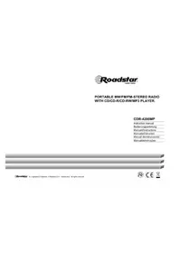 Notice ROADSTAR CDR4200MP Lecteur/enregistreur de cd