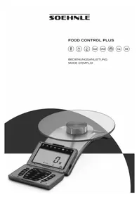 Notice SOEHNLE FOOD CONTROL PLUS Küchenwaagen