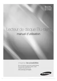 Notice SAMSUNG BDD7500E Lecteur blu-ray