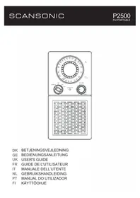 Notice SCANSONIC P2501 Radio