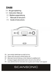 Notice SCANSONIC DA88 Radio