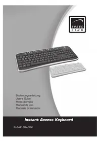 Notice Speedlink SL6441SWT Keyboard