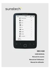 Notice Sunstech EBI3 4GB E-reader