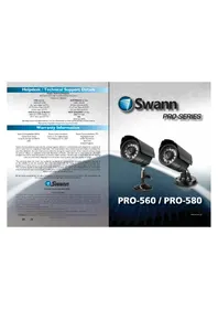 Notice SWANN PRO580 Cámara de vigilancia