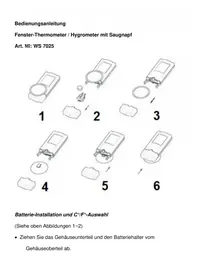 Notice TECHNOLINE WS 7025 Termómetro