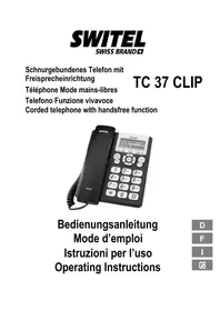 Notice SWITEL TC 37 CLIP Phone