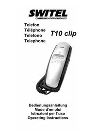 Notice SWITEL T10 EASY CLIP Phone