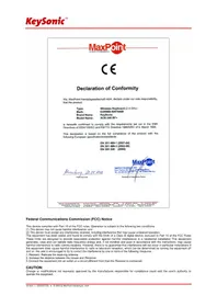 Notice KeySonic ACK540RF+ Keyboard