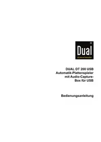 Notice DUAL DT 200 USB Equipement DJ