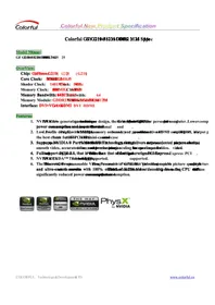 Notice Colorful GEFORCE G210 Carte graphique