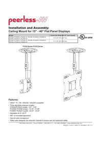 Notice Peerless-AV PC932AW Support écran plat