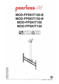 Notice Peerless-AV MODFPSKIT100 Support écran plat