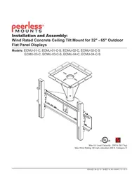 Notice Peerless-AV ECMU02CS Support écran plat