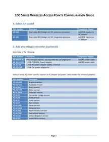 Notice Aruba AP105MNT Point d'accès