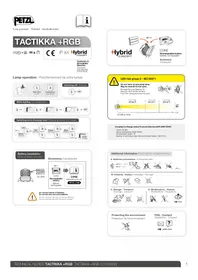 Notice Petzl TACTIKKA PLUS Lampe de poche