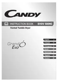 Notice CANDY EVOV 580NCS Tørretumbler
