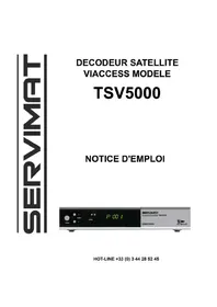 Notice SERVIMAT TSV5000 Décodeur numérique