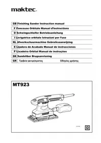 Notice Maktec MT923 τριβείο