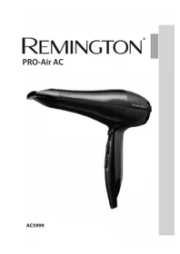 Notice REMINGTON PROAIR AC5999 Sušič vlasov