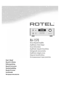 Notice ROTEL RA1570 приёмник