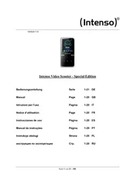 Notice INTENSO VIDEO SCOOTER Reproductor de mp3