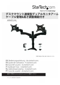 Notice StarTech.com ARMDUAL Support écran plat