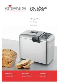 Notice KOENIG B02106 Macchina per il pane
