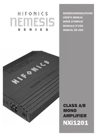 Notice Hifonics NXI1201 Empfänger