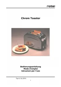 Notice ROTEL U 16.2CH1 Grille pain