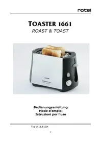 Notice ROTEL 1661 Grille pain