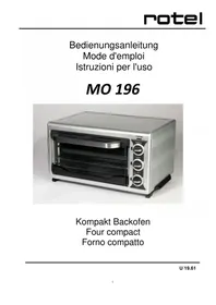 Notice ROTEL MO196 Four
