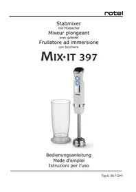 Notice ROTEL MIXIT 397 Mixeur plongeant