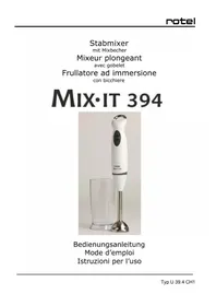 Notice ROTEL MIXIT 394 Mixeur plongeant