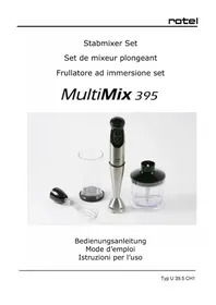Notice ROTEL MULTIMIX 395 Mixeur plongeant