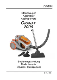 Notice ROTEL GRANAT 2000 Aspirateur