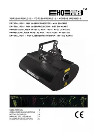 Notice HQ Power VDP2601RGYLD10 Máquina de efectos