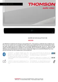Notice THOMSON SB220B Barre de son