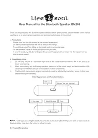 Notice Life N Soul BM209BU Station d'acceuil