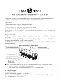 Notice Life N Soul BM211 Station d'acceuil