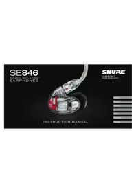 Notice SHURE SE846 Ecouteur