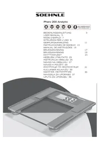 Notice SOEHNLE PHARO 200 ANALYTIC Waagen