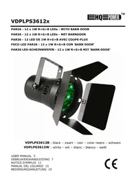 Notice HQ Power PAR36 Máquina de efectos