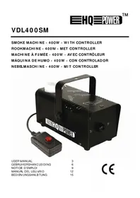 Notice HQ Power VDL400SM Máquina de efectos