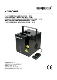 Notice HQ Power VDP600HZ Máquina de efectos