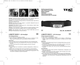 Notice TFA 43.2020.01 Lampe de poche