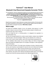 Notice TECHNAXX TX22 DJ-Ausrüstung