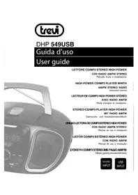 Notice Trevi DHP 547USB Cd-spieler/rekorder