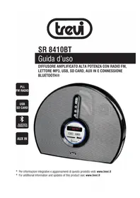 Notice Trevi SR 8410 BT Dock station