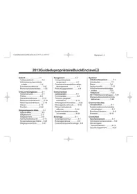 Notice Buick ENCLAVE (2013) Voiture